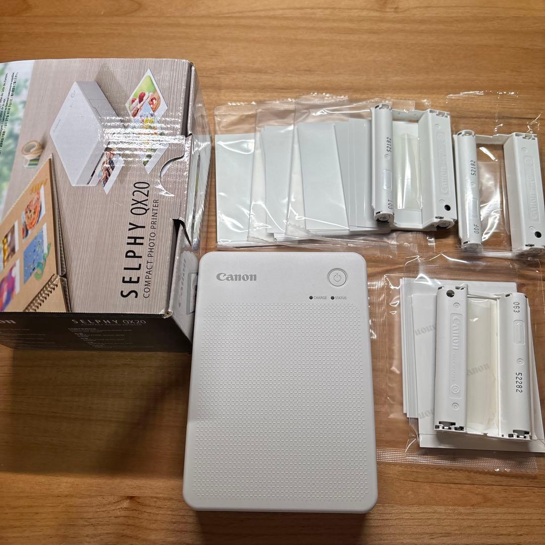 Canon SELPHY スマホ用プリンター QX20 インク&ラベルセット - メルカリ