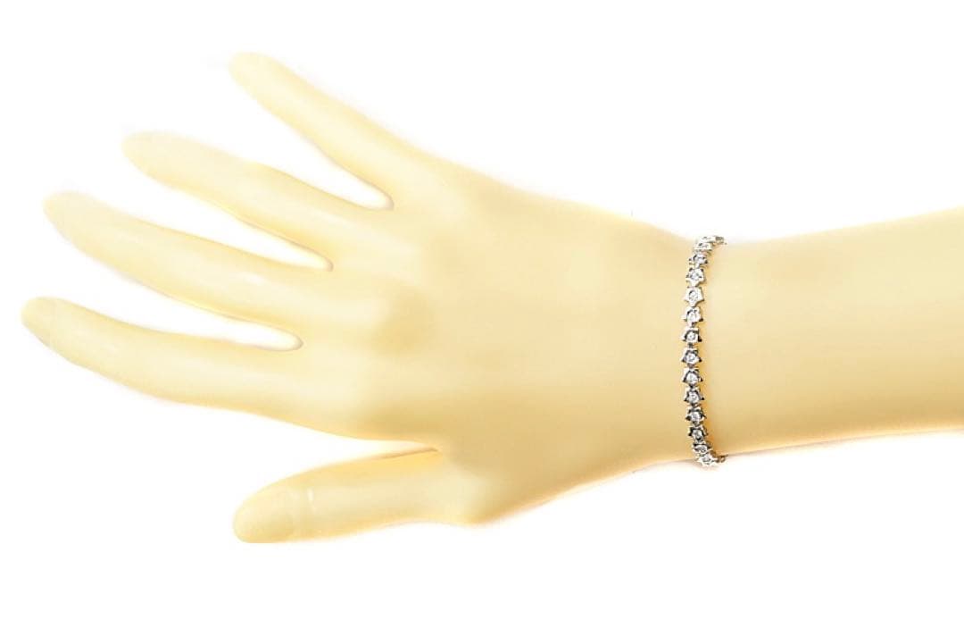 ダイヤモンドテニスブレスレット1.03ctK14星ポンテヴェキオQVC - メルカリ
