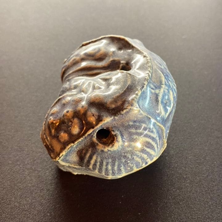 李朝瑠璃釉獅子形水滴 /朝鮮古陶磁