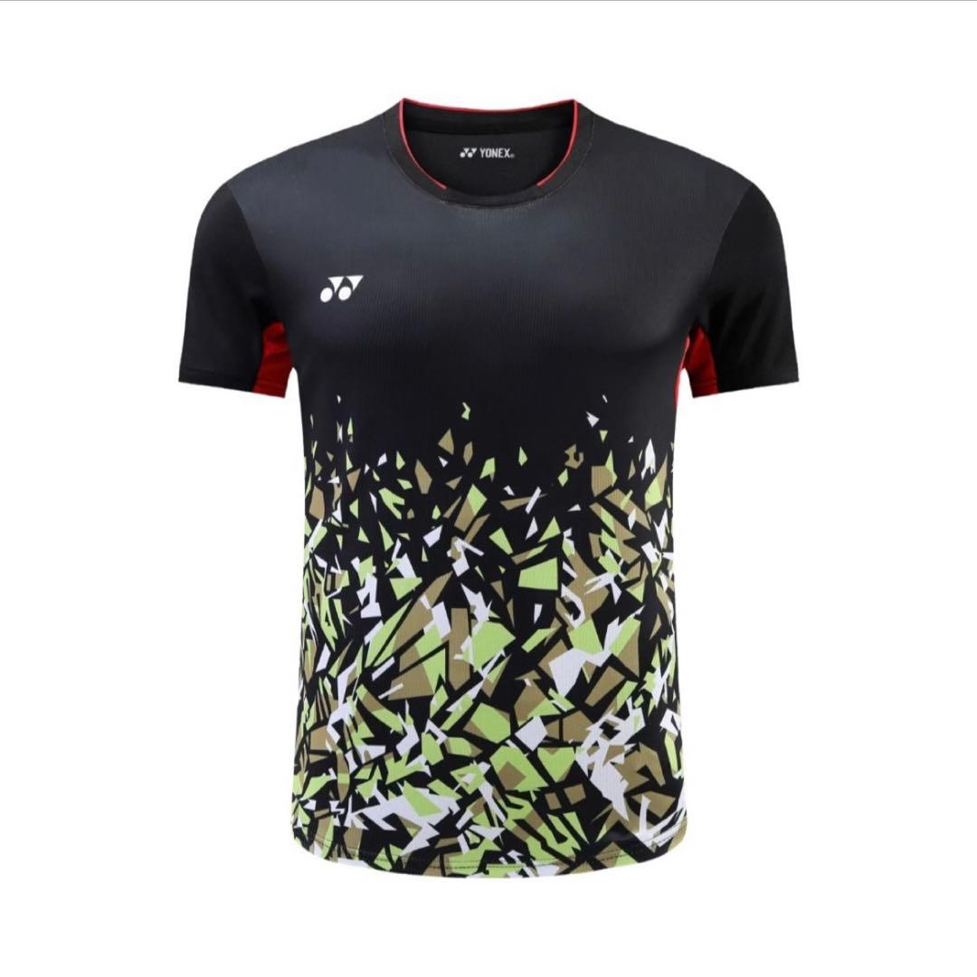 ヨネックスYONEX テニス＆バドミントンウ　ゲームウェア　新品　L ブラック系 YONEX(ヨネックス) テニス トップス ウィメンズゲームシャツ L
