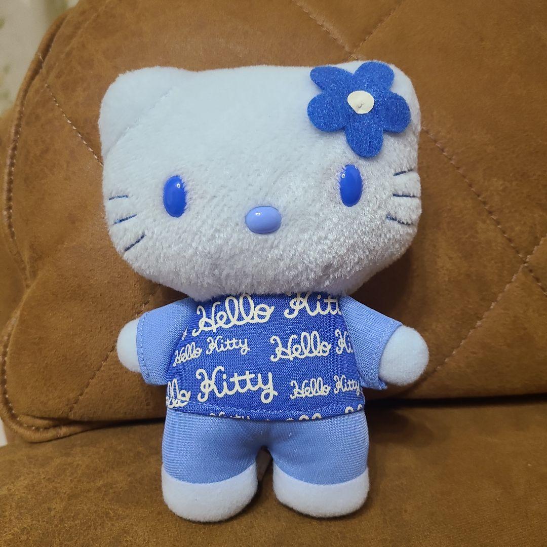 ハローキティ 水色 ブルー ぬいぐるみ - メルカリ