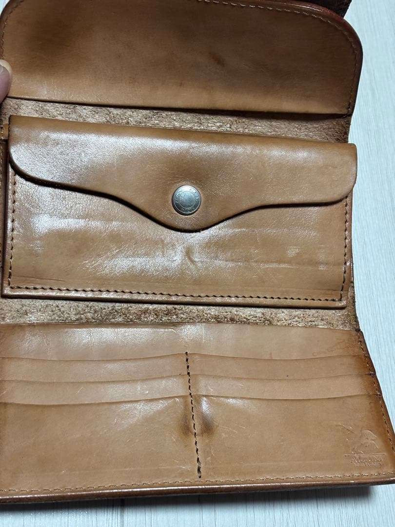 ALZUNI カービングレザー バイカーウォレット ウォレットチ