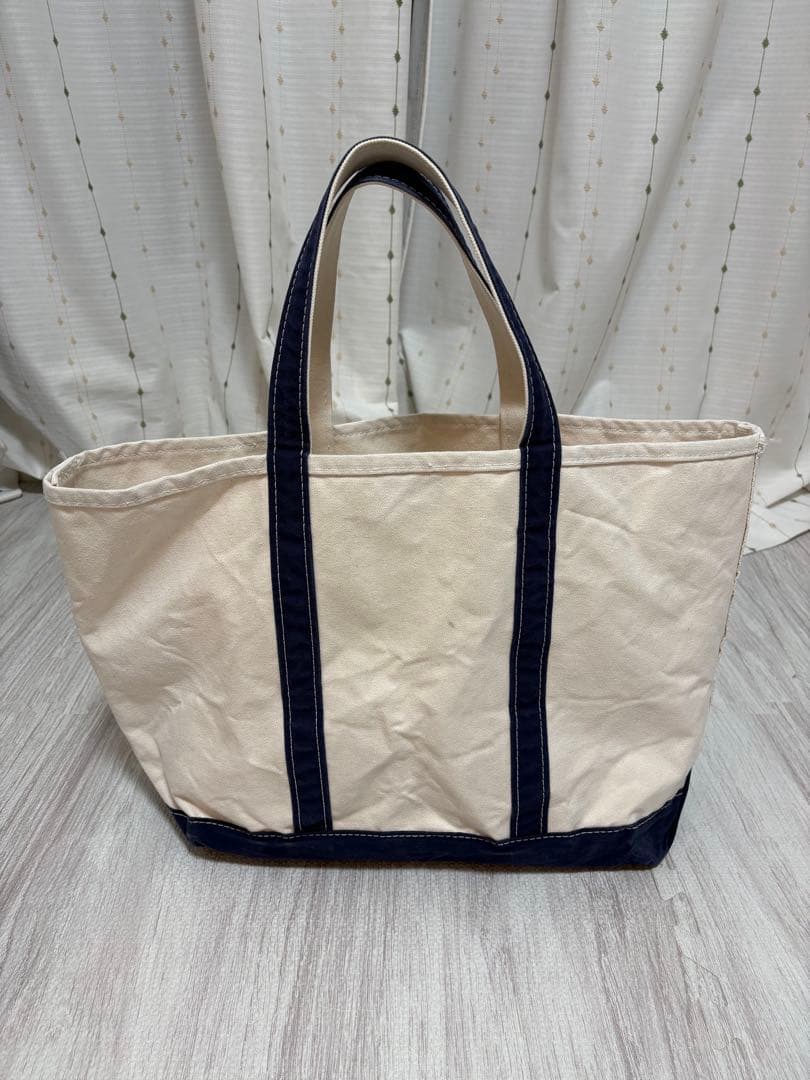 L.L.BEAN トートバッグ　ネイビー Boat and Tote USA製