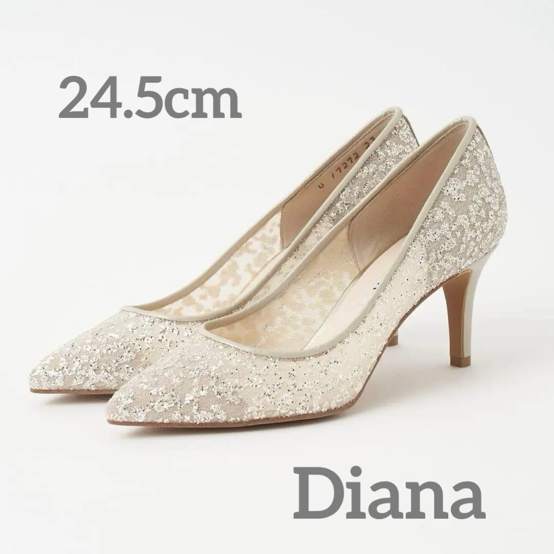 【ぷう】DIANA パンプス　ゴールド　ブライダルシューズ 靴・バッグのダイアナ通販サイト ｜ DIANA ゴールド 【dianashoes.com】