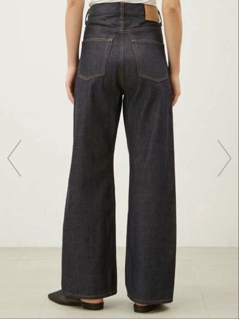 《新品》MilaOwenセルビッチ ワイドストレート デニムパンツ サイズ0