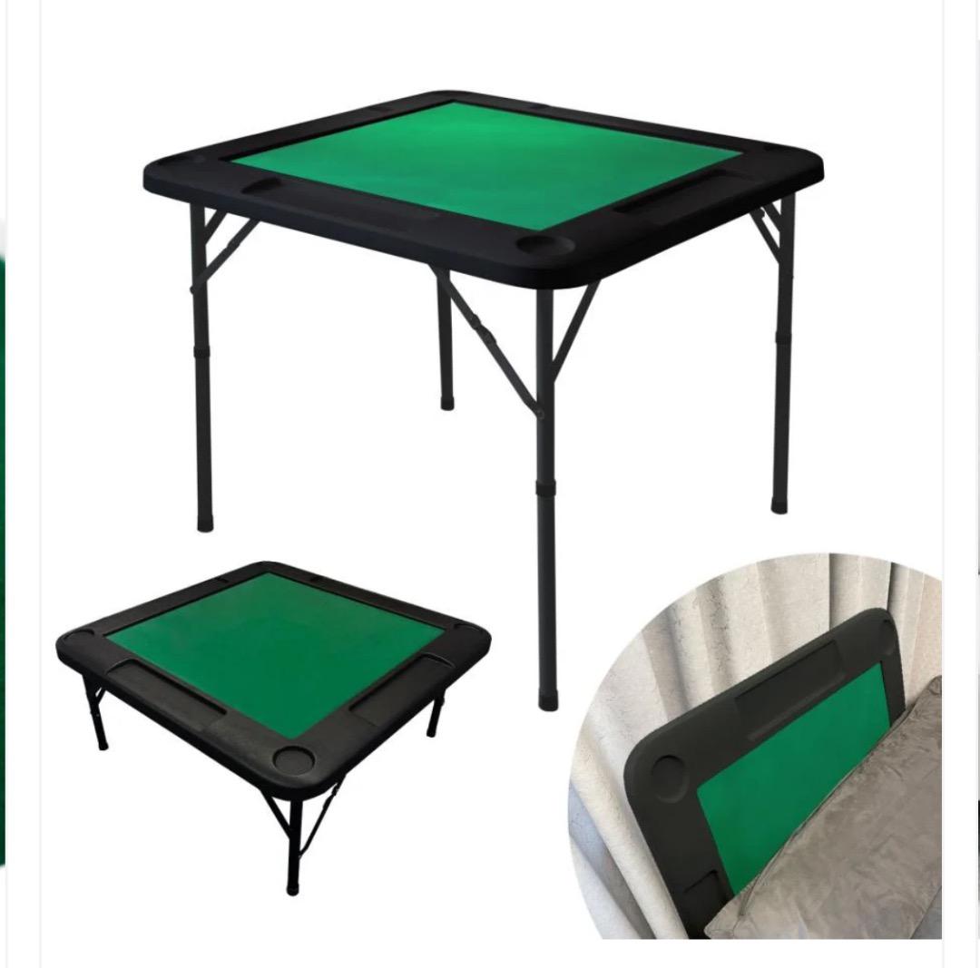 新品商品 麻雀卓 折りたたみ式 黒 90×90×74cm9キロ ブラック