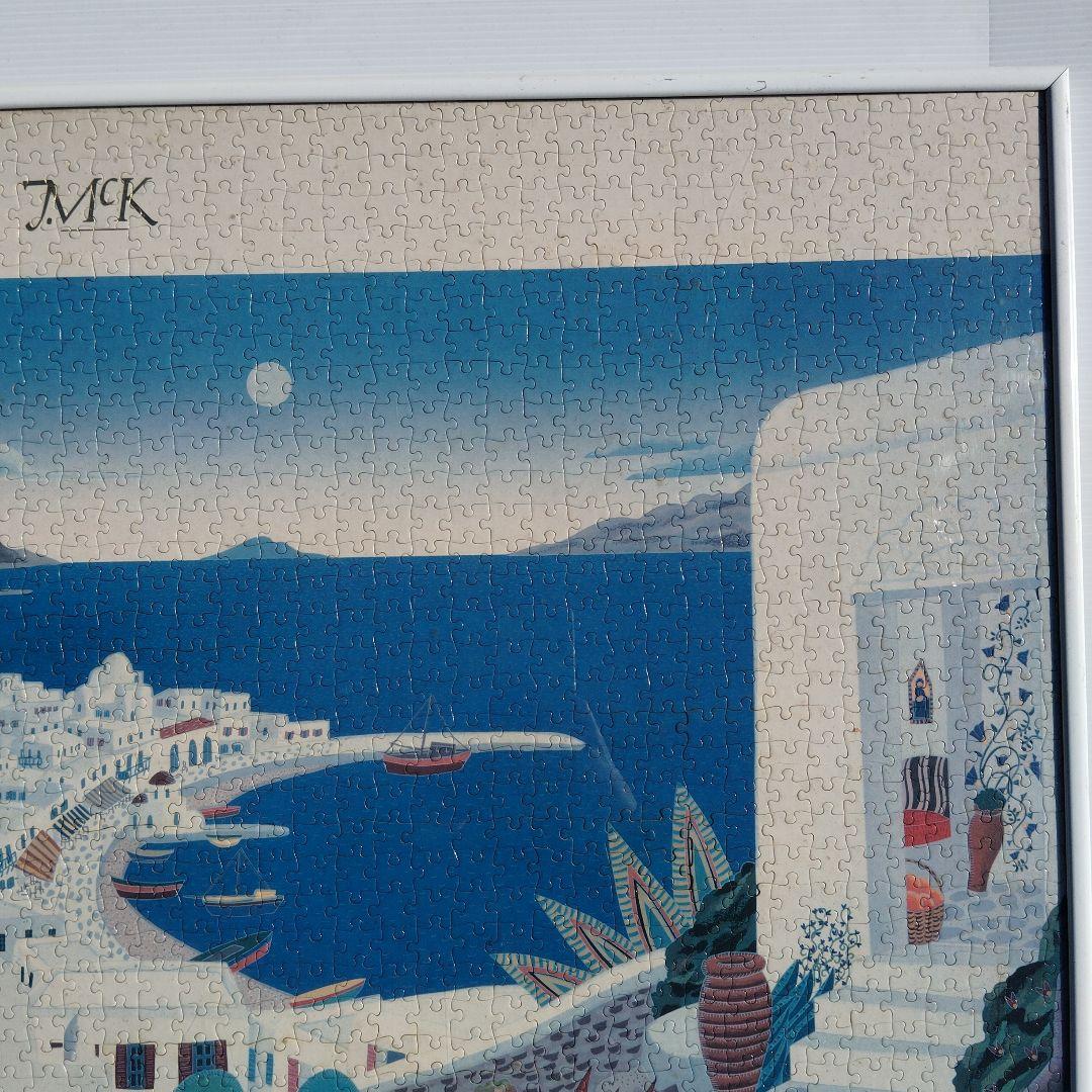 ビンテージ　トーマスマックナイト　ジグソーパズル　ミコノスハーバー 完成品