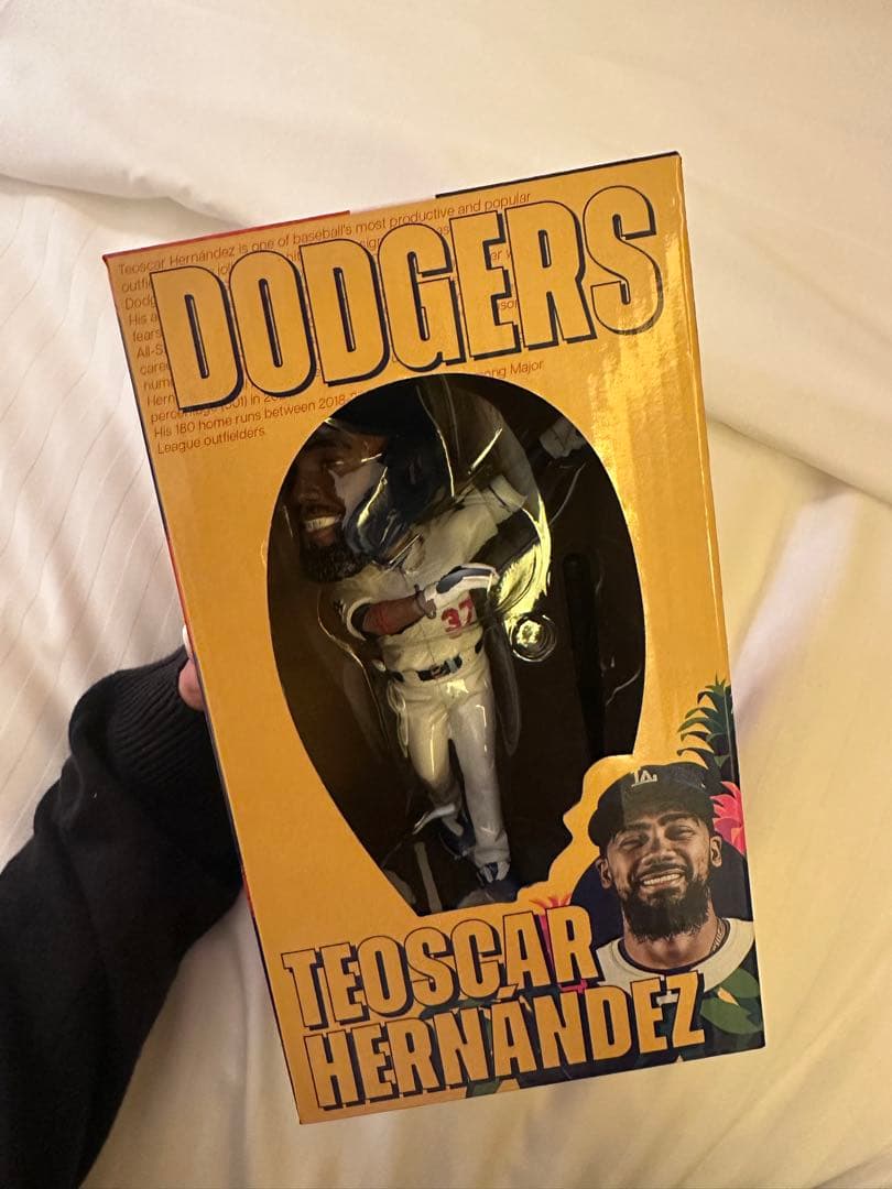 Dodgers Teoscar Hernández フィギュア Teoscar Hernandez Bobblehead- LA Dodgers Giveaway 8-20-24 | eBay