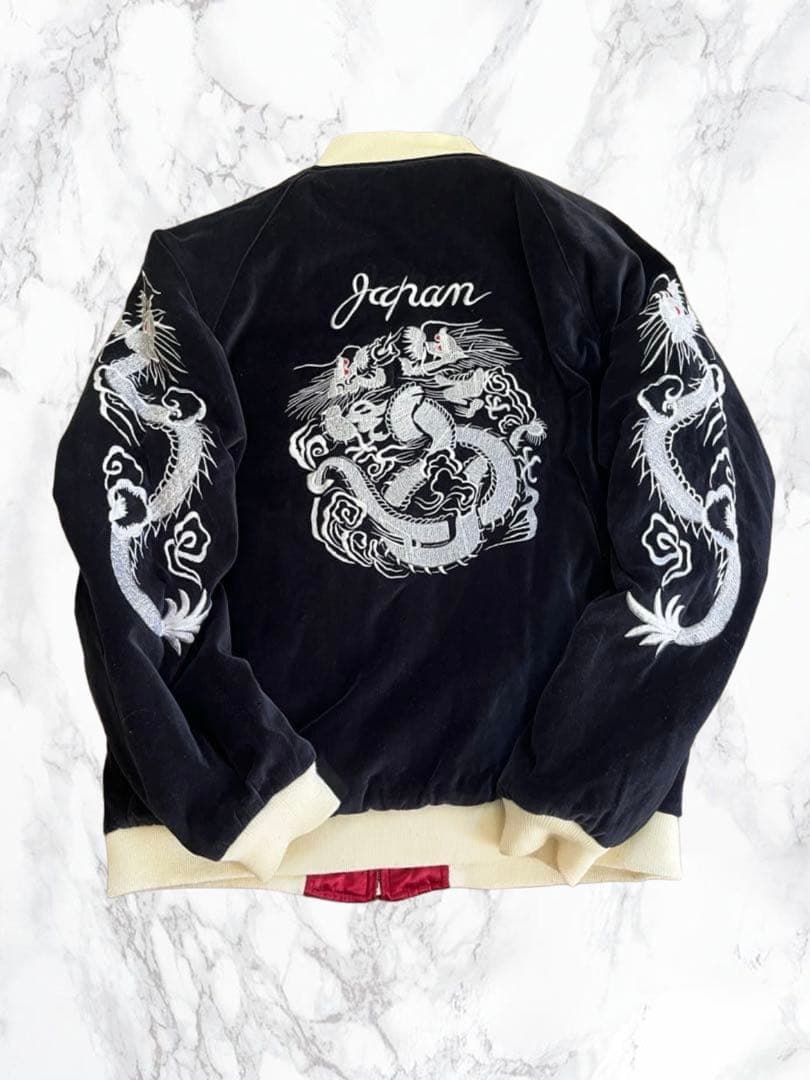 open dich リバーシブルスカジャン 別珍 キルティング - メルカリ