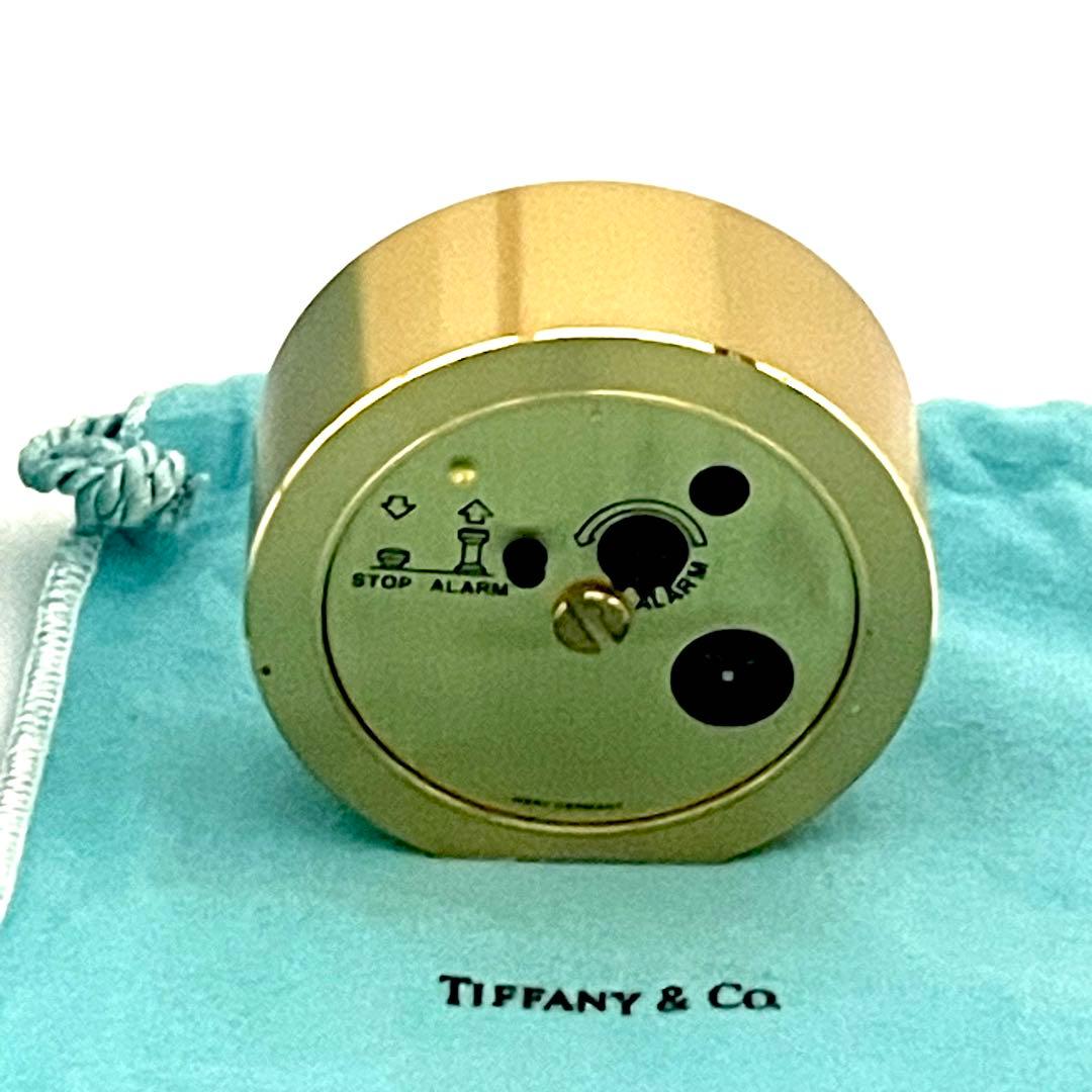 美品✨稼働品 ティファニー 置き時計 ゴールド クォーツ 高級感