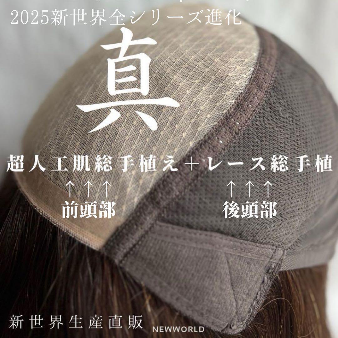 真2026新世界 人毛100%ウィッグ シルクスキン 医療ウィッグ フル