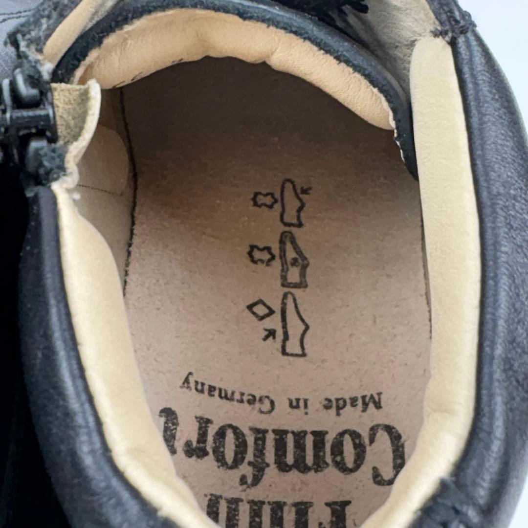 【極美品】フィンコンフォート　22.5cm　3 MACHIDA ハイカット　黒