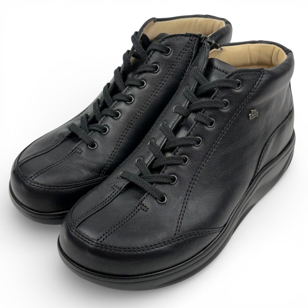 【極美品】フィンコンフォート　22.5cm　3 MACHIDA ハイカット　黒