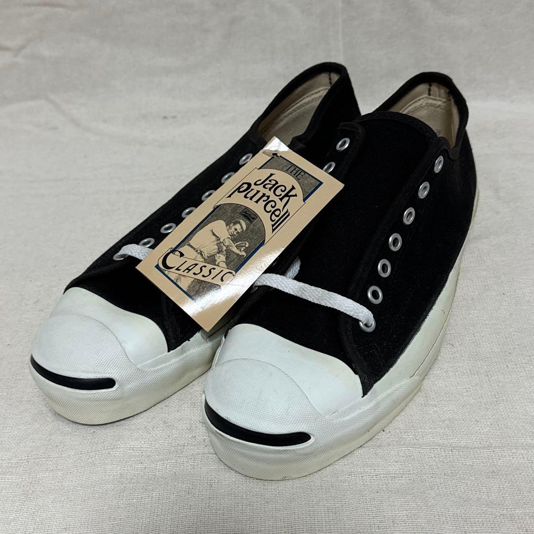 デッドストック90s usa製JACK PURCELLキャンバスブラック us9 - メルカリ
