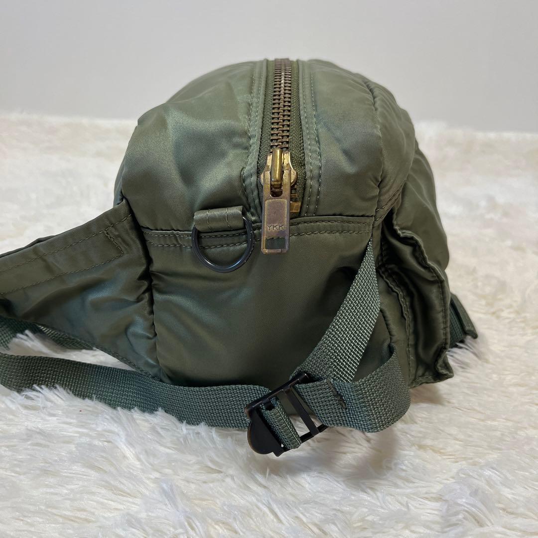希少】ポーター タンカー ウエストバッグ セージグリーン カーキ