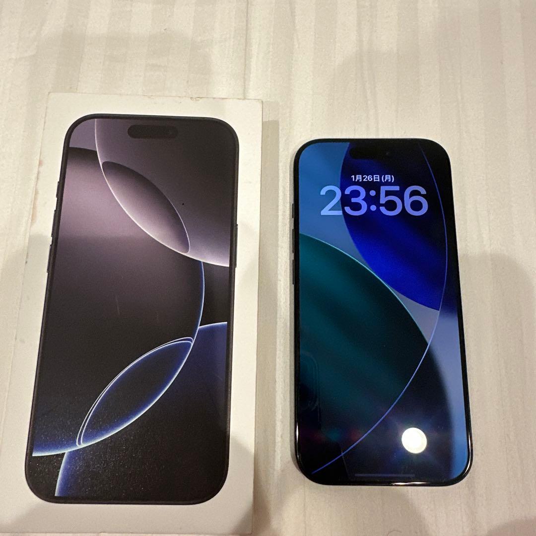 iPhone16pro 128GB ブラックチタニウム iPhone 16 Pro 128GB - ブラックチタニウム（SIMフリー）[整備済製品