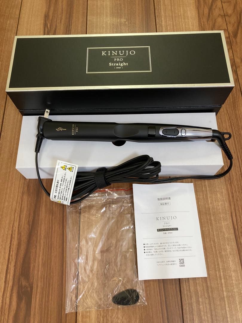 KINUJO PRO Straight ブラックヘアアイロン KINUJO Pro(絹女プロ)ストレートヘアアイロン | L-divine