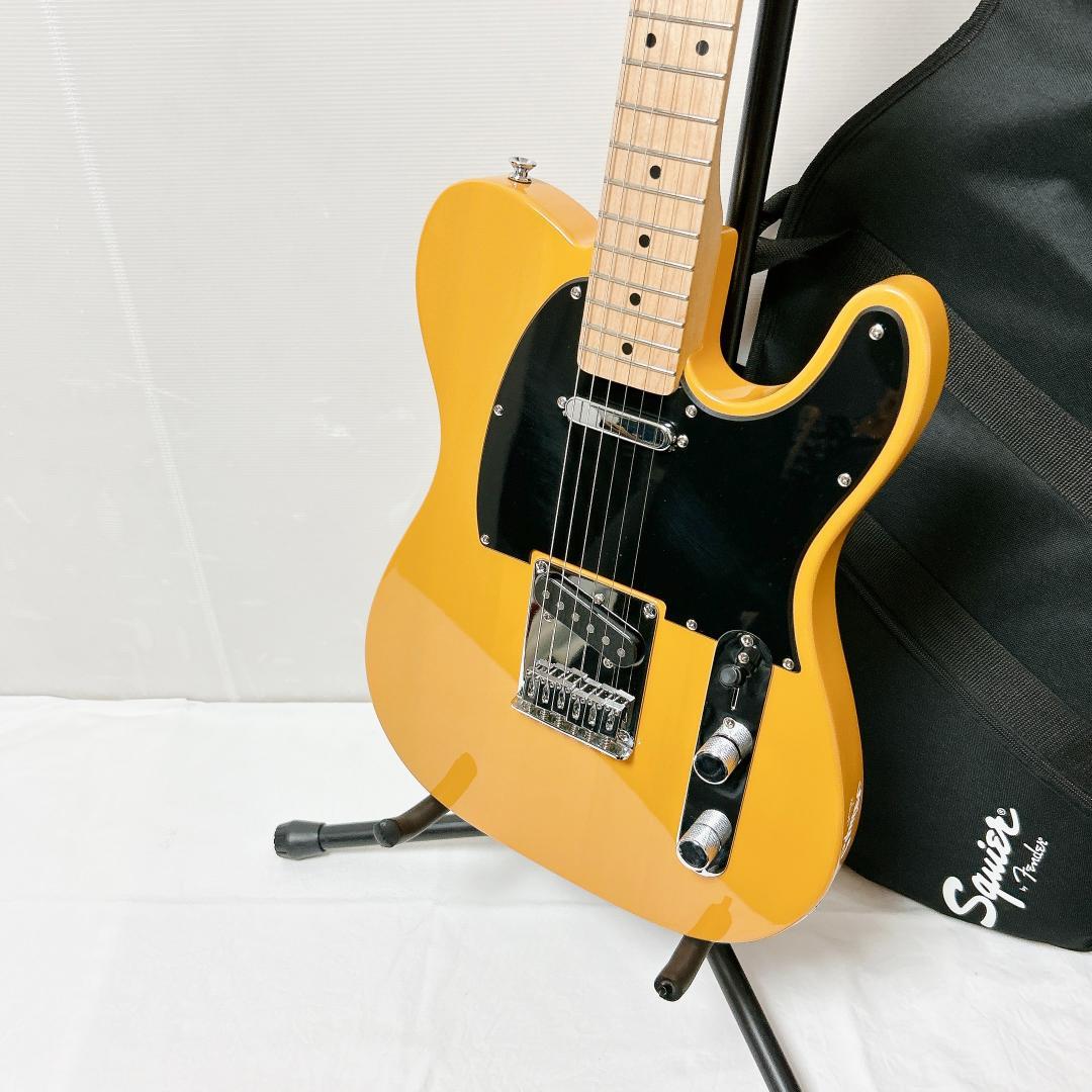 美品 Squier スクワイヤー Telecaster テレキャスター イエロー