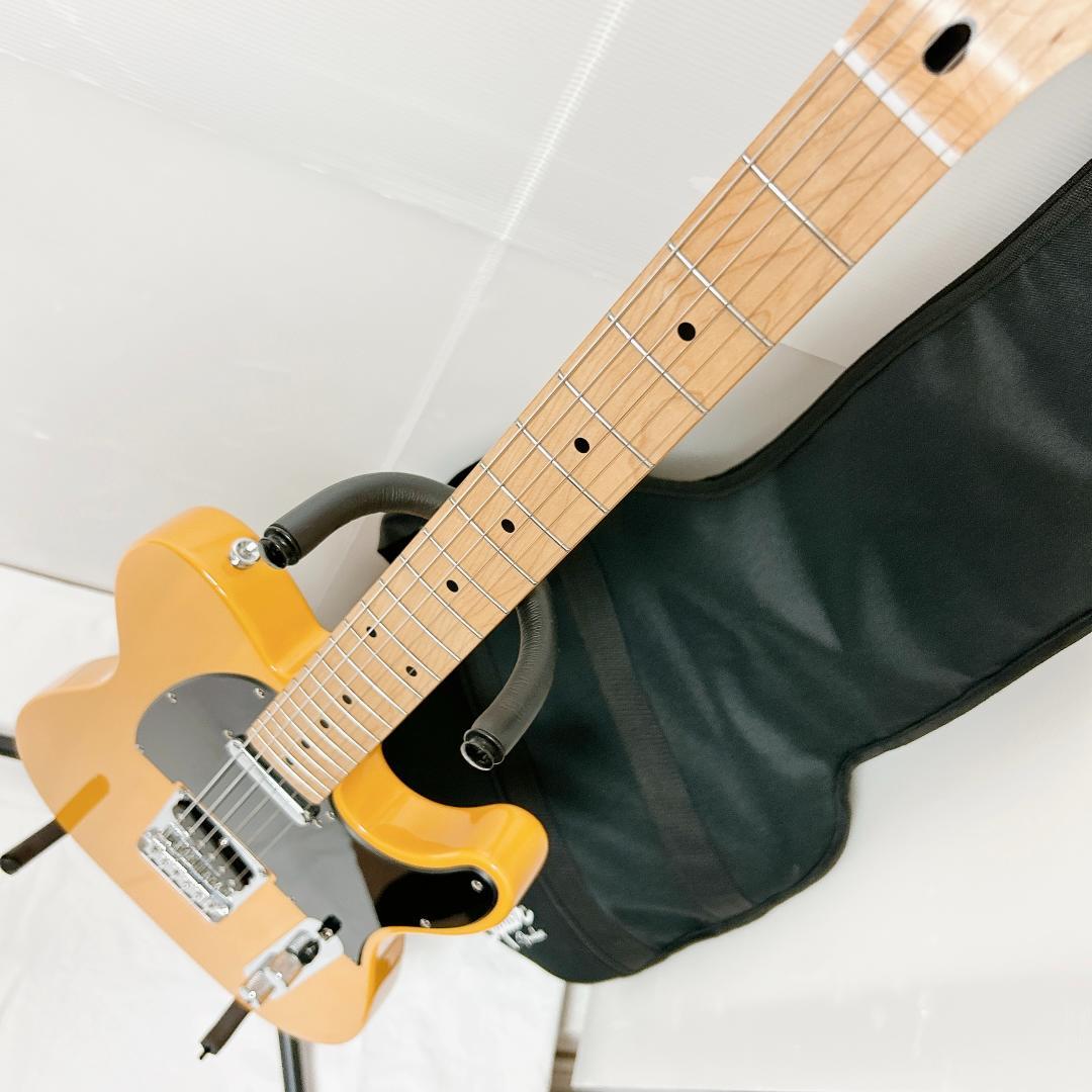 美品 Squier スクワイヤー Telecaster テレキャスター イエロー