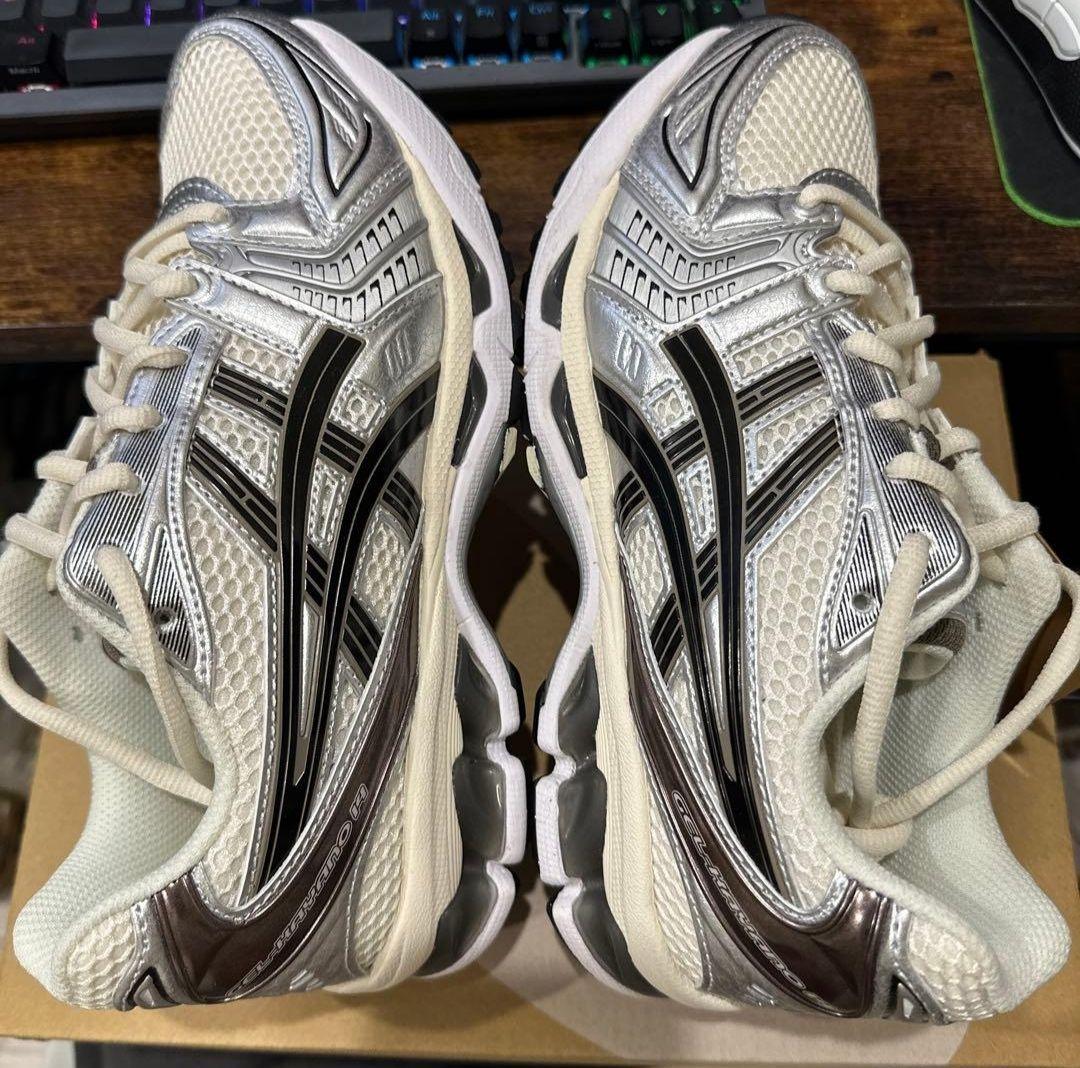 靴 ASICS GEL-KAYANO 14 CREAM/BLACK 25.0cm