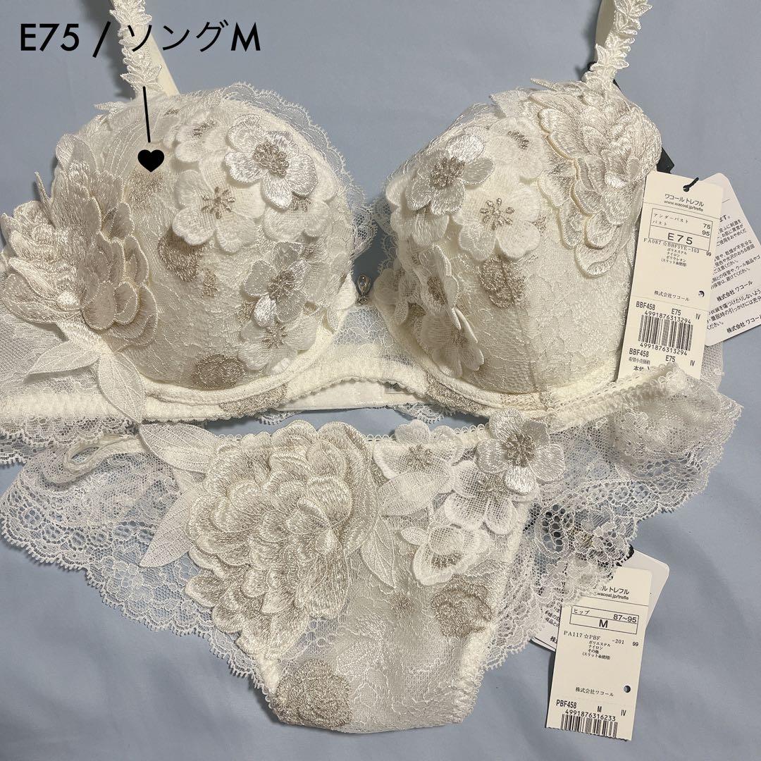 ワコール トレフル Trefle 58 鏡の回廊 ブラ ソング E75 M - メルカリ