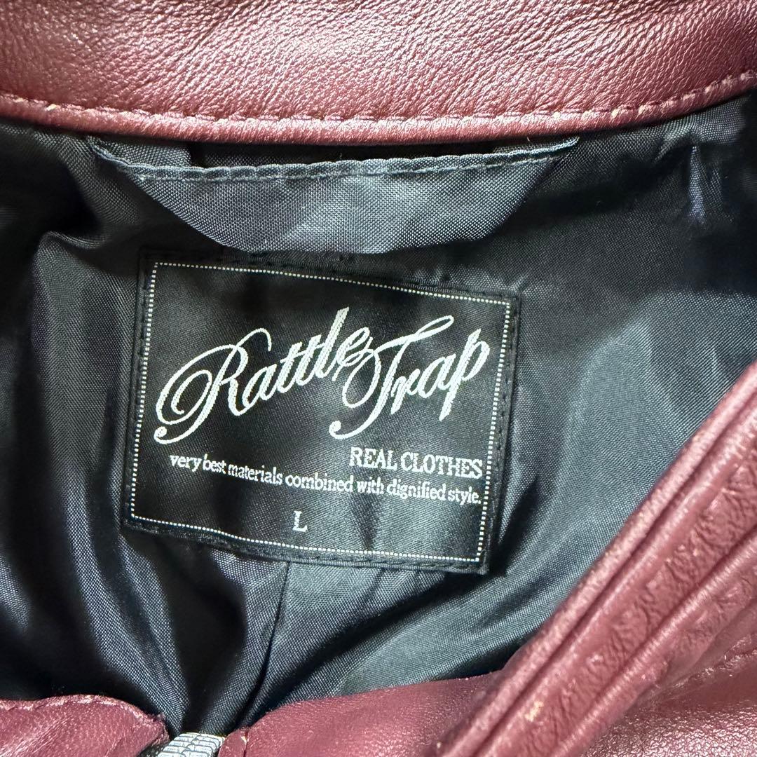 ラトルトラップ シープレザーシングルライダースジャケット 羊革