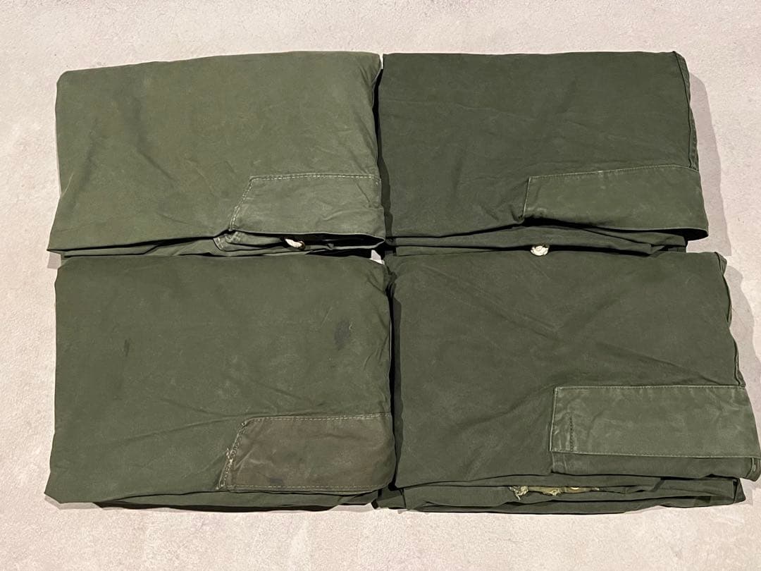 4枚セット ノルウェー軍 軍幕 テント ツェルトバーン シェルターハーフ 実物 MILITARY（ミリタリー） 実物 USED 米軍 テントシェルター ハーフ