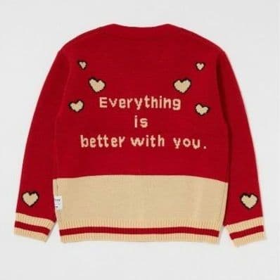 MOUSSY ディズニー HEART BUTTON ジャガードカーディガン - メルカリ