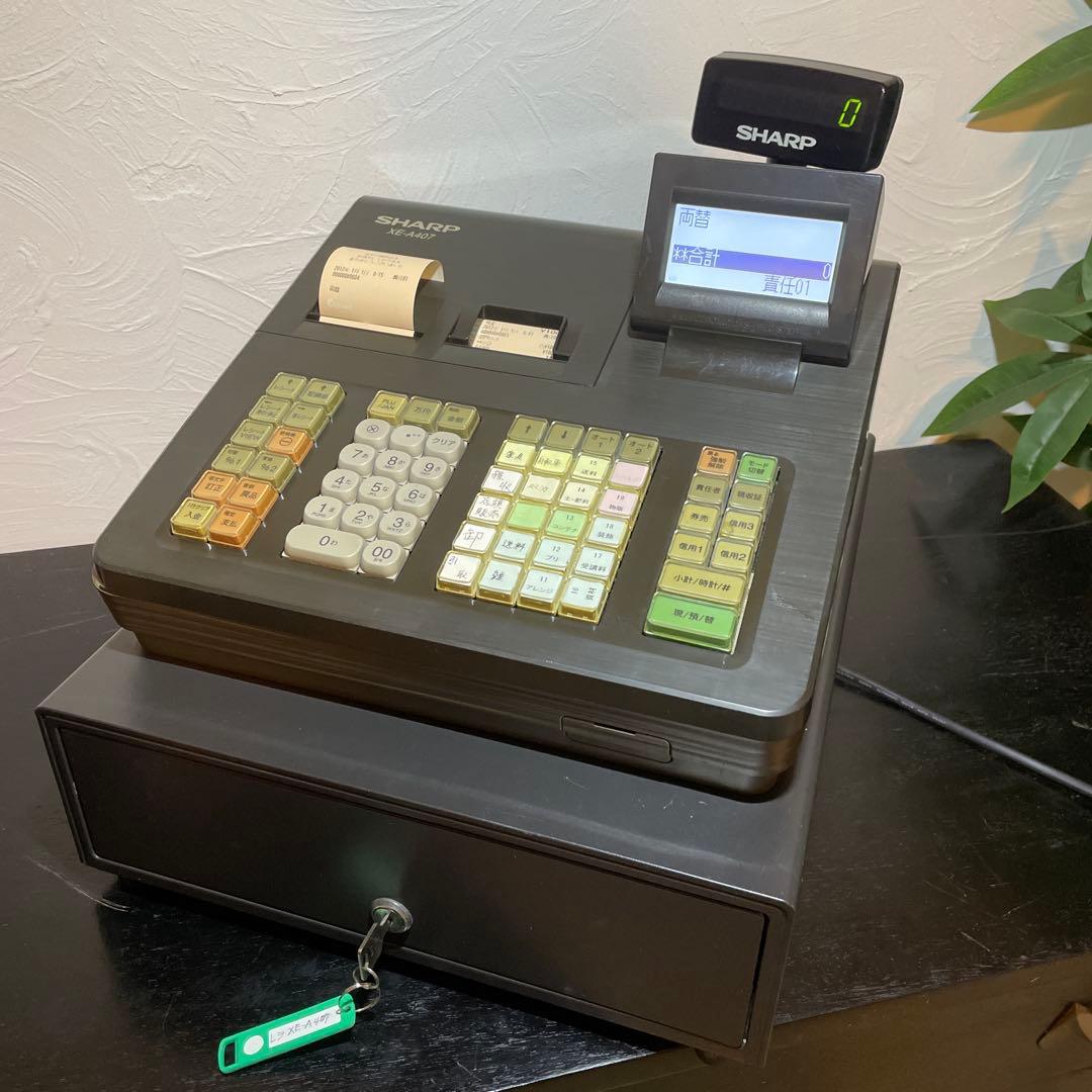 SHARP XE-A407 レジスタ シャープレジスター】XE-A407 ブラック｜レジスター,タイムレコーダー