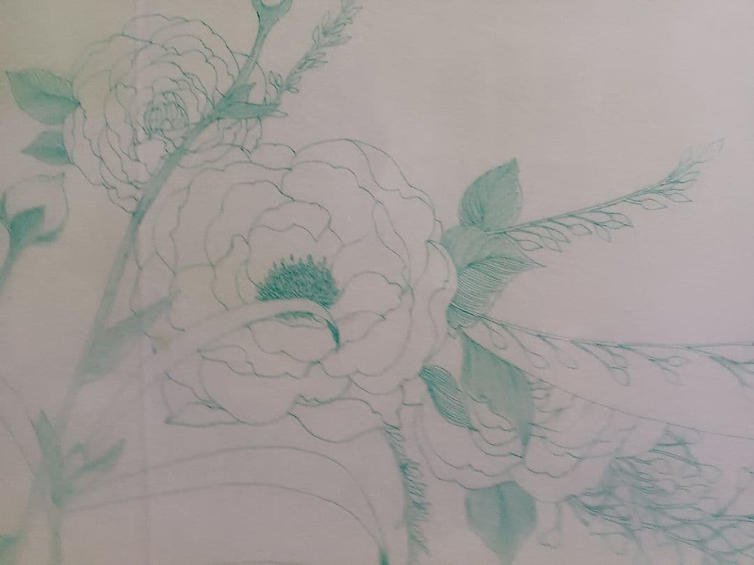 作者不明　「ネオタキシード」(仮題)　　肉筆ペン画　細密画　ヒグチユウコ彷彿