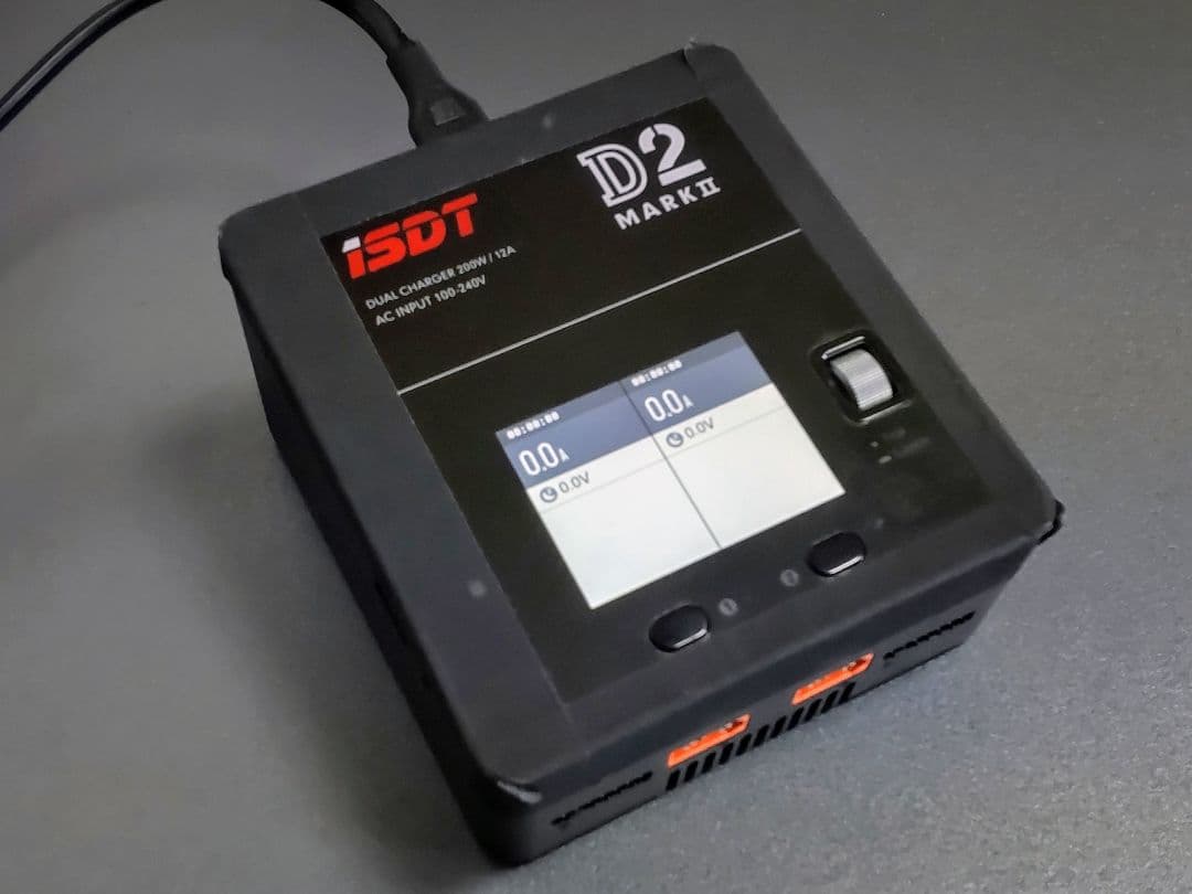 ISDT D2 MarkⅡ Lipo充放電器AC 200W*2【美品！】 D2マーク2リポバッテリーバランス充電器、デュアル200W 12A AC/DC
