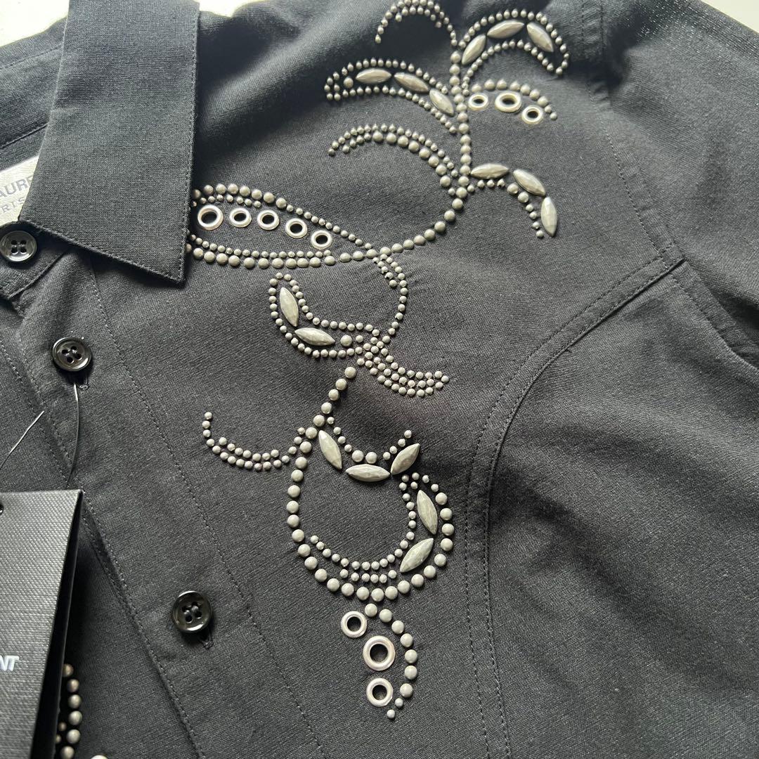 定価21万円】サンローラン 19ss ウェスタンシャツ 37サイズ 新品未使用