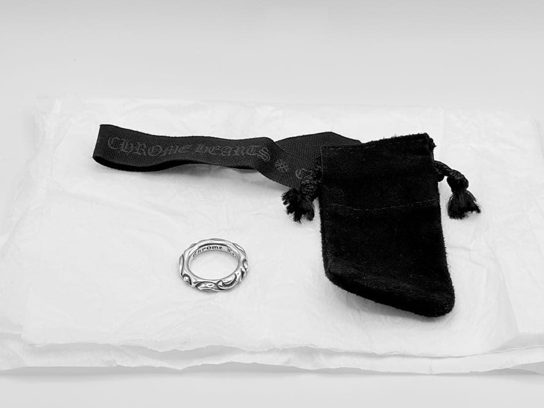 Chrome Hearts クロムハーツ スクロールバンドリング　12.5号 クロムハーツスクロールバンドリング|クロムハーツ通販専門店ブラック