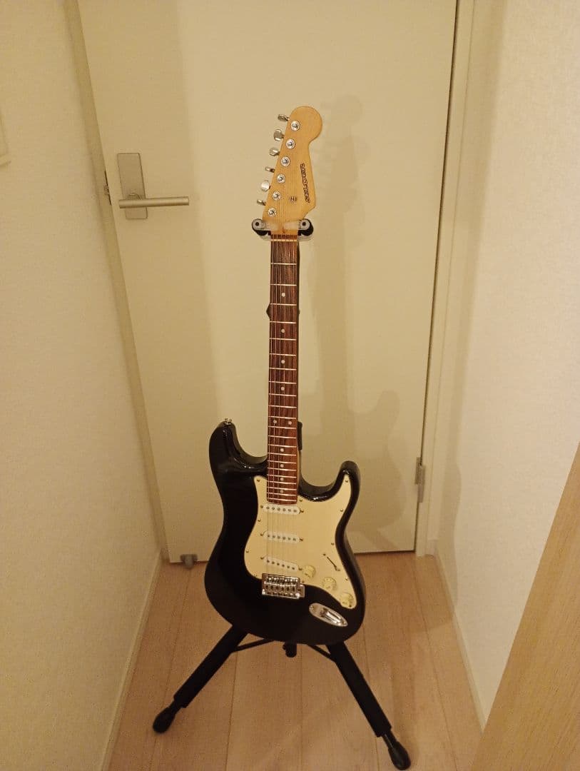 SELDER セルダー　ストラト　ブラック　旧型　希少　美品 格安 SELDER セルダー ストラトキャスター STC-04 マッドブラック