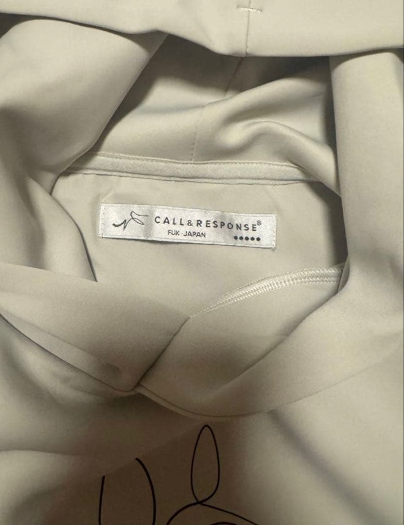 CALL&RESPONSEコールアンドレスポンスフレンチブル-プリントパーカー