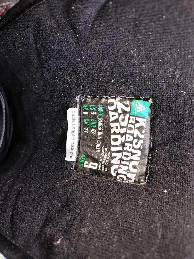 K2 RAIDER BOA COILER スノーボードブーツ 27.0cm