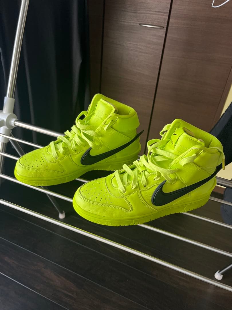 すぱいだーまん　アンブッシュ限定　Nike 蛍光イエローハイカット NIKE公式】ダンク HIGH x アンブッシュ 'Flash Lime' (CU7544-300