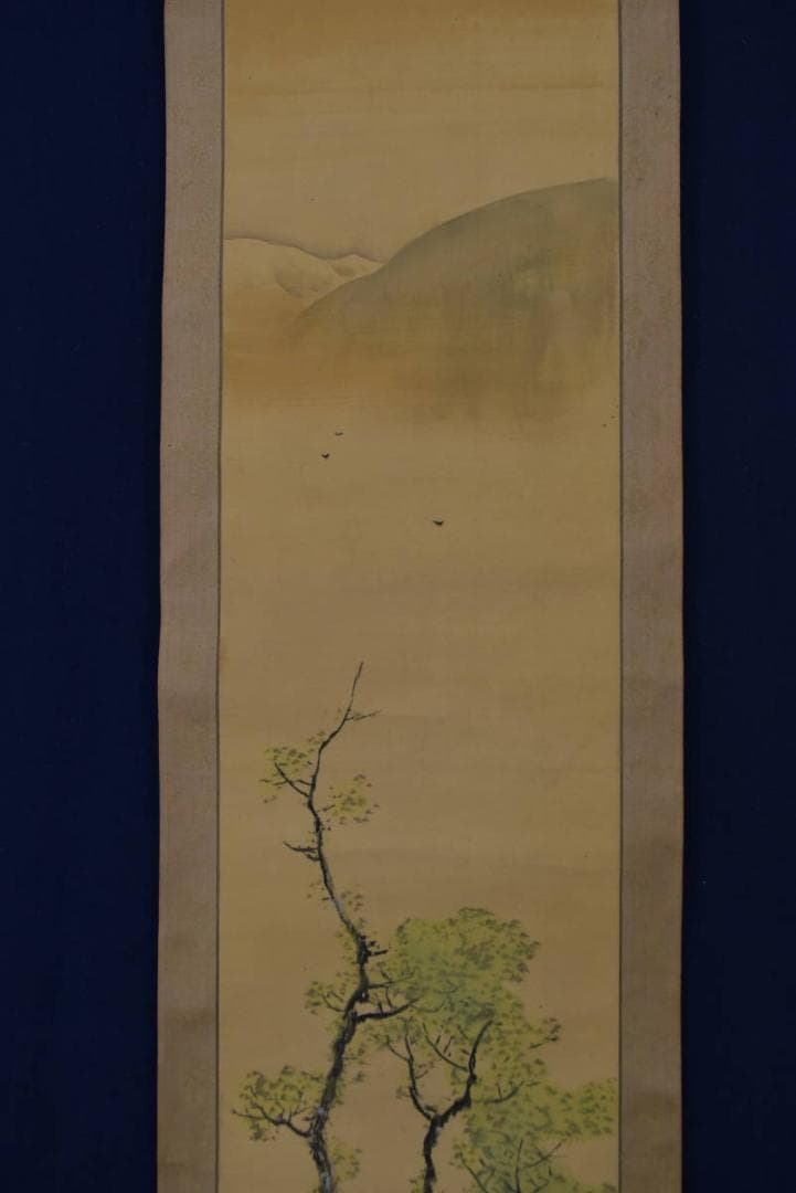 【真作】武田耕雪/晩秋図/掛軸/名家伝来/Z-973