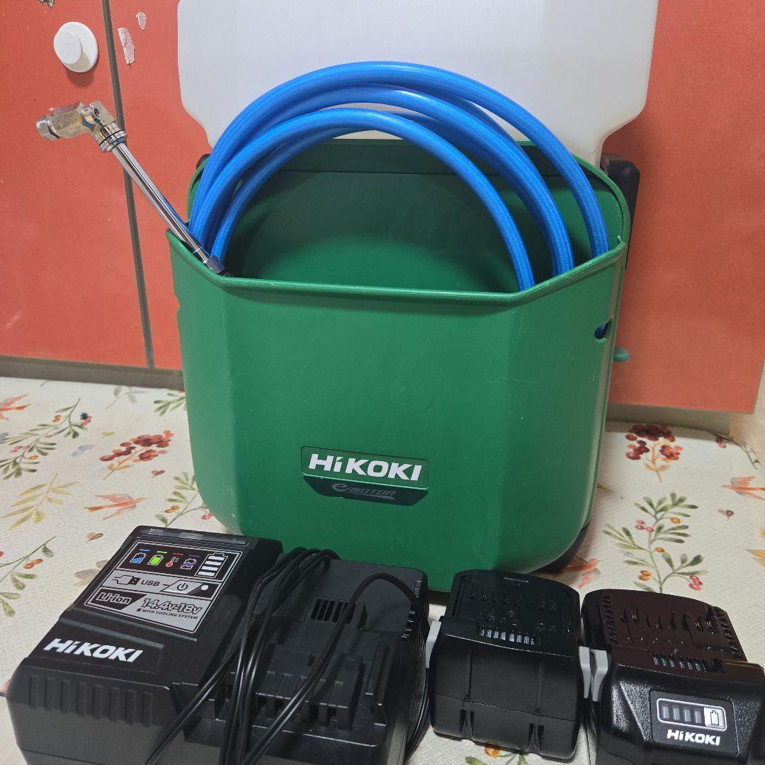 最終値下げ☆HiKOKI 高圧洗浄機本体　バッテリー充電器付き HiKOKI] I tried using an 18V high pressure washer [AW18DBL] HiKOKI