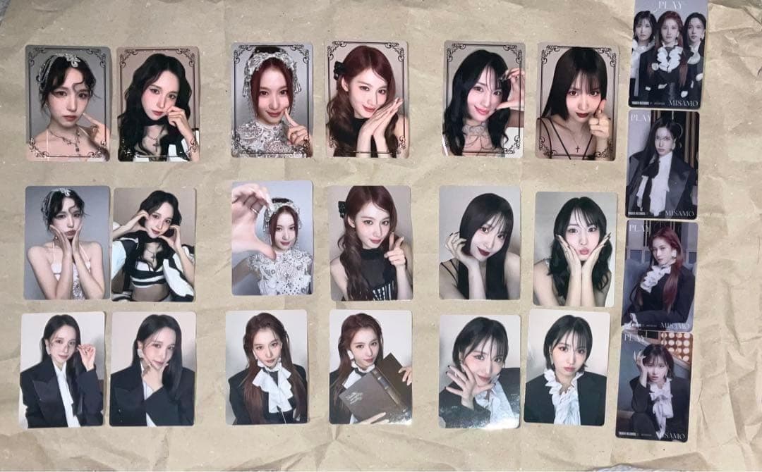 ラキドロ　クリアトレカ　箔押し　コンプ　ミナサナモモ　MISAMO PLAY