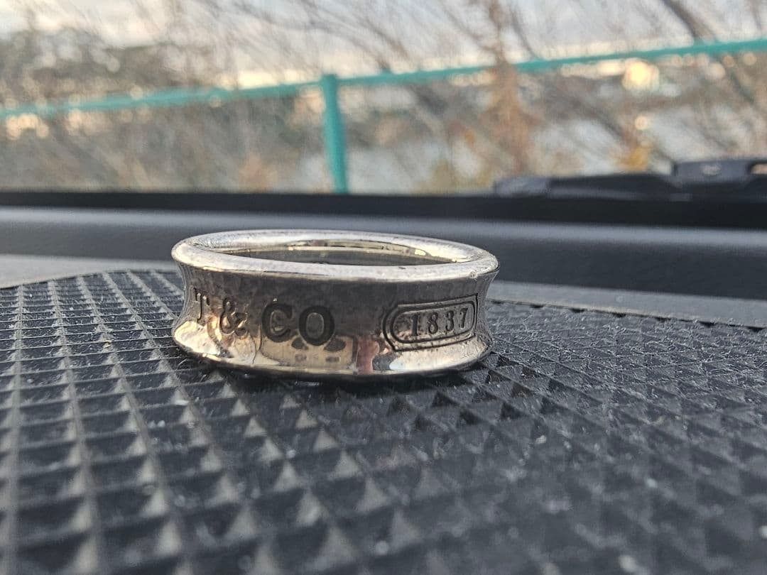 Tiffany & Co. ナローリング 17号 ◇【ティファニー】I Love You ノーツ ナロー リング 17号 2630