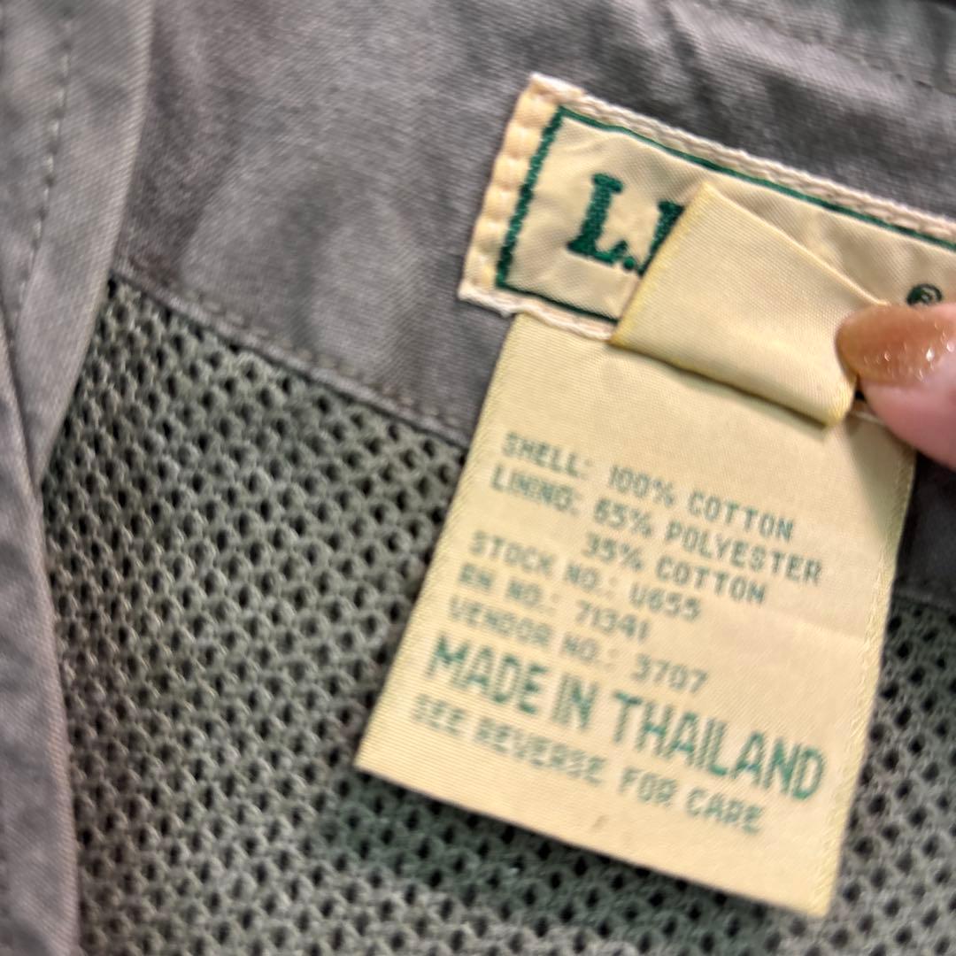 7AS6 90's L.L.Bean フィッシングベスト　ミリタリーベスト　M