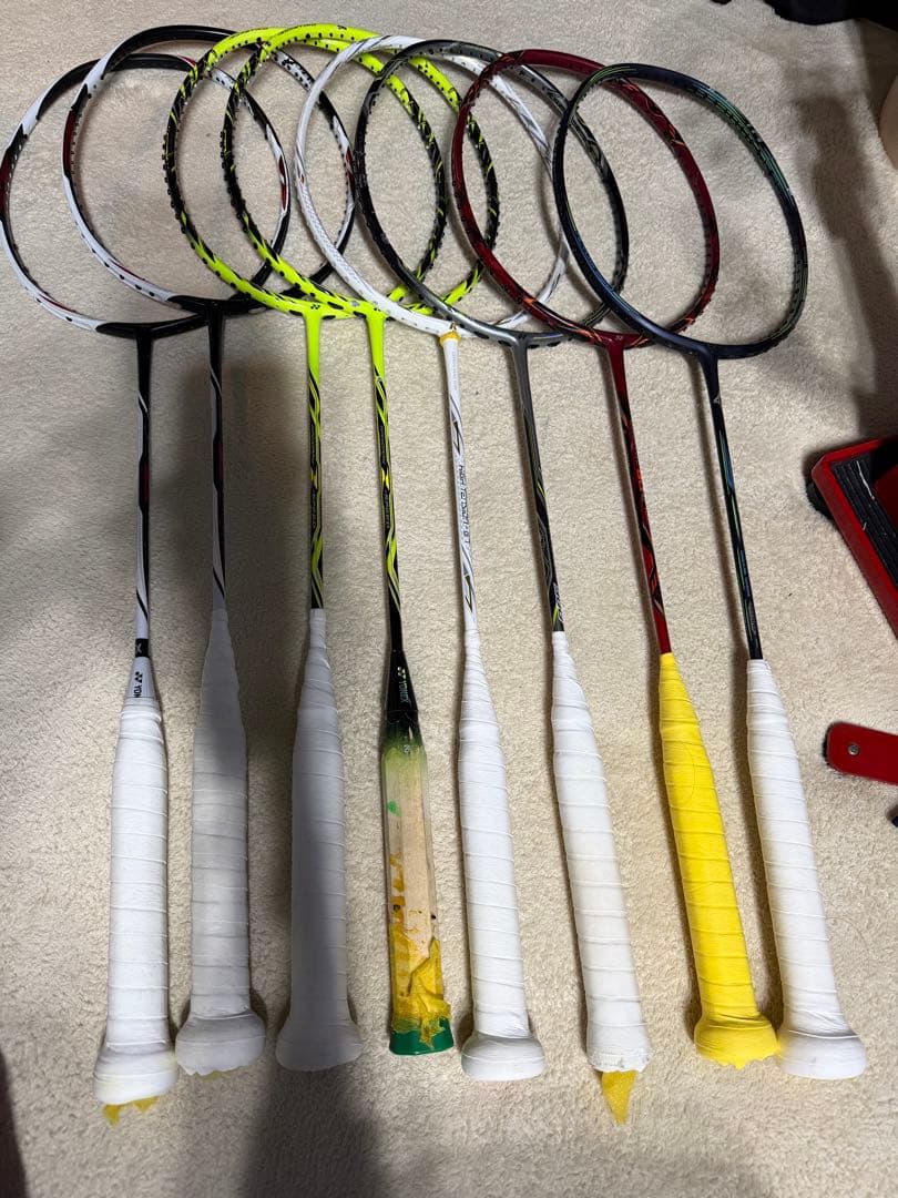 バドミントンラケット　ジャンク品8本 バドミントンラケット C8J CORNER 競技用 バドミントン ラケット 日本
