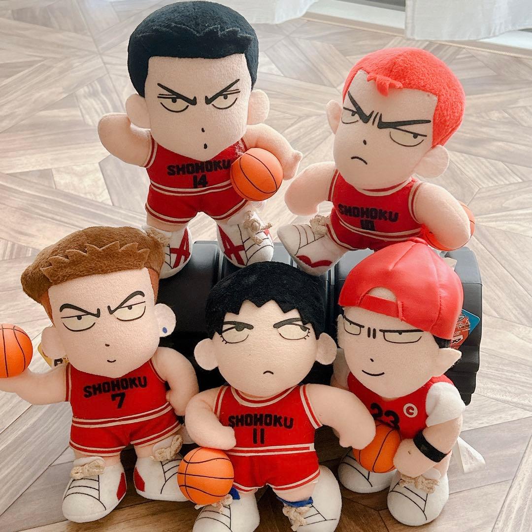 スラムダンク ぬいぐるみ 5種 宮城・三井・流川・桜木・Dr.T - メルカリ