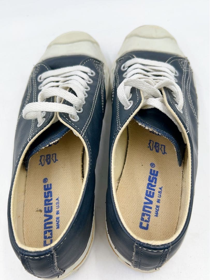 11B52 CONVERSE ジャックパーセル レザー USA製 25.5cm