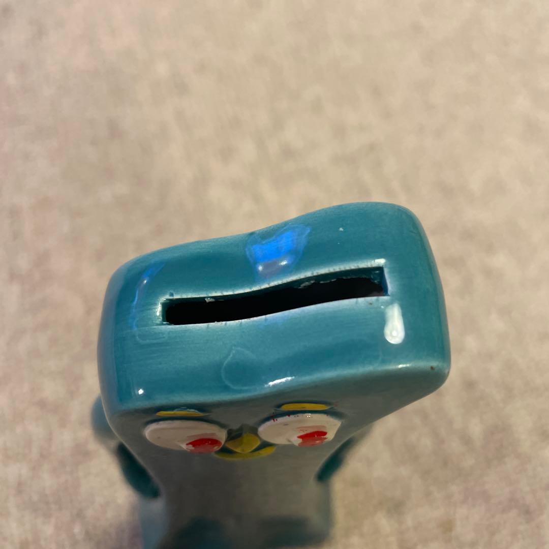 ガンビー　GUMBY 貯金箱　陶器製