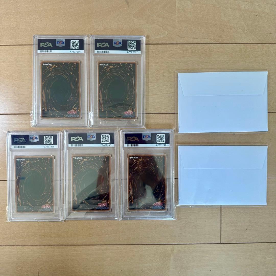 も*ー様 【5連番/PSA10】東京ドームプロモ ブラックマジシャン青眼の白龍他