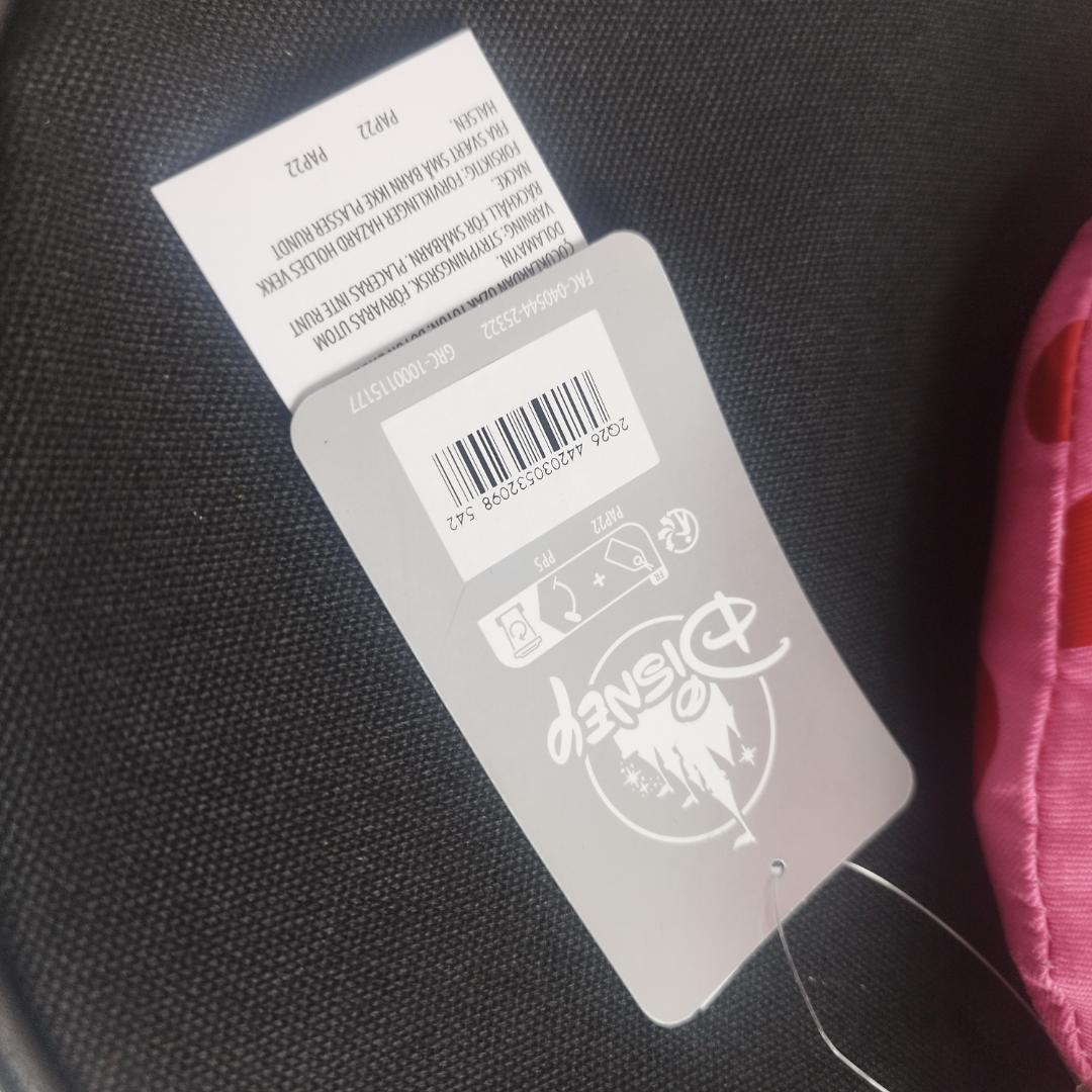 ミニーマウス ビッグフェイス トートバッグ ピンクハート 海外ディズニ IEb4