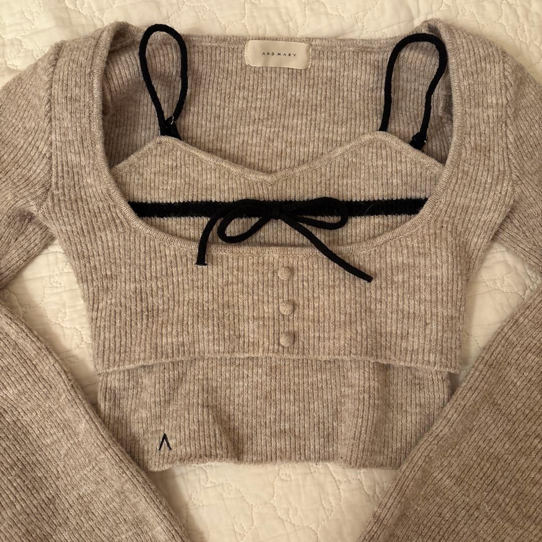 ANDMARY Natalie ribbon set （ブランド、洗濯タグあり） - メルカリ