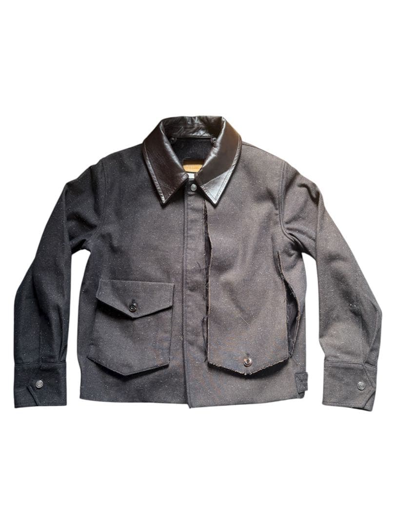 NULLUS 25AW PEELED OFF JACKET BROWN サイズ1 - メルカリ